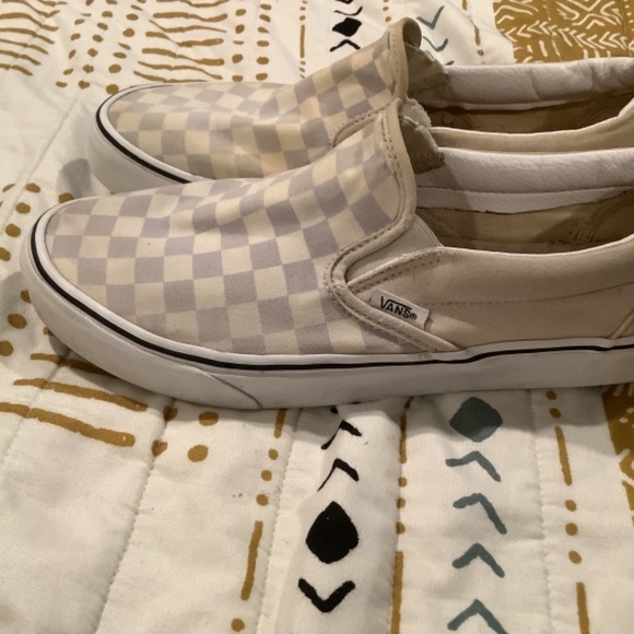 Purple Checkered Vans Slip- On - Picture 2 of 6